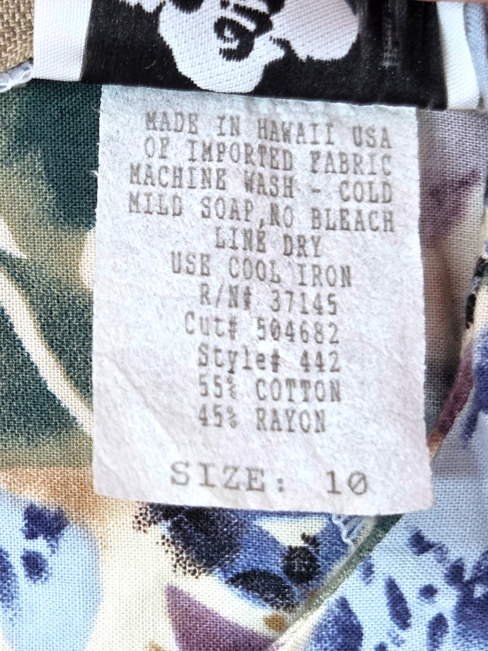 Vintage Hilo Hattie Hawaiian Maxi Dress | Made in Hawaii | Size 10* - Picture 4 of 8
